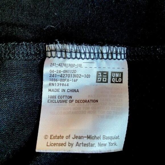 Uniqlo x Jean Michel Basquiat Old Tin Graphic T-Shirt Size S - Picture 6 of 8